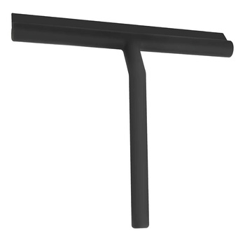 Ściągaczka do kabiny prysznicowej 21 cm – z uchwytem silikonowa czarna