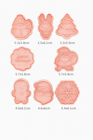 DA542 ŚWIĄTECZNE FOREMKI DO CIASTEK 8SZT