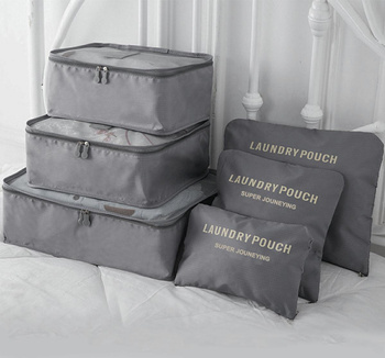 BQ28G ORGANIZER PODRÓŻNY 6 SZT GREY