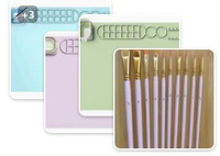 DA405 SILICONE PAINTING MAT, CUP, 10PCS