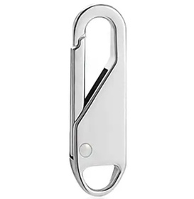 Aluminiowy UCHWYT do Suwaka Zamka Błyskawicznego ZIP karabińczyk srebrny DA29A