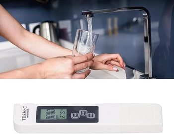Tester jakości wody TDS EC temp. – cyfrowy miernik z LCD, do filtra, akwarium, studni