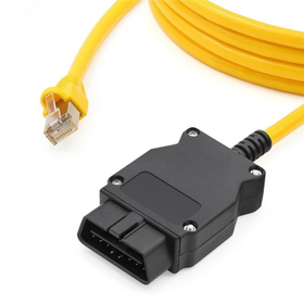 Kabel diagnostyczny BMW ENET OBD – kodowanie, programowanie, E-SYS, ISTA, INPA żółty