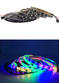 Taśma LED WS2812B RGB 5m 300 diod 60LED/m IP65 – adresowalna, wodoodporna, samoprzylepna