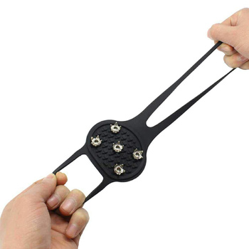 Antypoślizgowe NAKŁADKI na Buty Raki z Kolcami Rozmiar 40-46 1 para czarne BQ41D