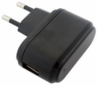 ŁADOWARKA SIECIOWA USB MP3 MP4 PDA 500 mA czarna PLP41