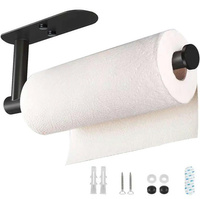 Kuchenny UCHWYT na Ręcznik Papierowy Stalowy 34cm czarny AG883