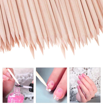 Drewniane PATYCZKI KOSMETYCZNE do Manicure 100szt AG598