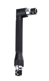 Dwustronny WKRĘTAK Kątowy do Bitów 1/4" czarny NZ9A 