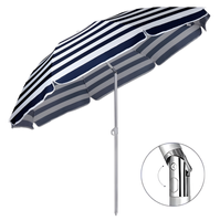 Parasol plażowy XXL 160 cm składany, regulowany – przeciwsłoneczny, na balkon, ogród, taras