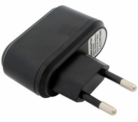 ŁADOWARKA SIECIOWA USB MP3 MP4 PDA 500 mA czarna PLP41