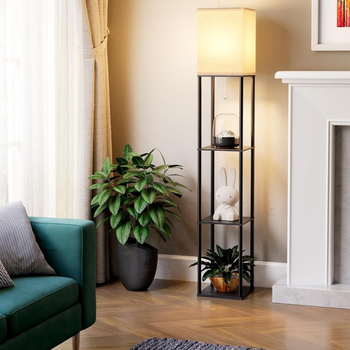 ZD178 STOJĄCA LAMPA PODŁOGOWA Z PÓŁKAMI