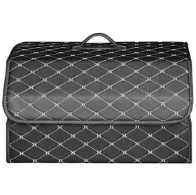 Duży organizer do bagażnika z zamykaną komorą – wygoda i porządek w aucie 55x32x30cm czarny
