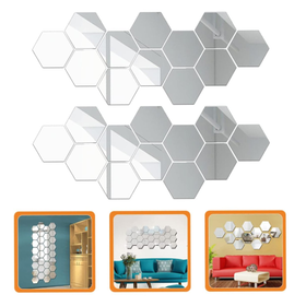 AG543J NAKLEJKI LUSTRO SZEŚCIOKĄTY