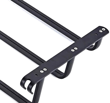 Metalowy wieszak łazienkowy loft – czarny mat, 3 ramiona i haczyki, 59 cm