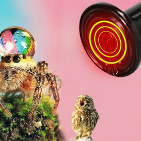 Żarówka grzewcza na podczerwień do terrarium 50W E27 – kompaktowa, IR, 230V, nocna