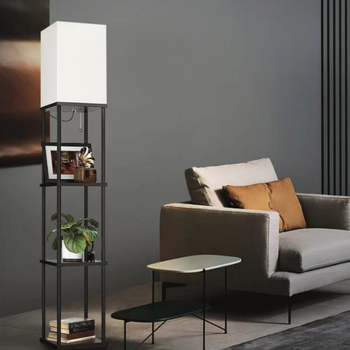 ZD178 STOJĄCA LAMPA PODŁOGOWA Z PÓŁKAMI