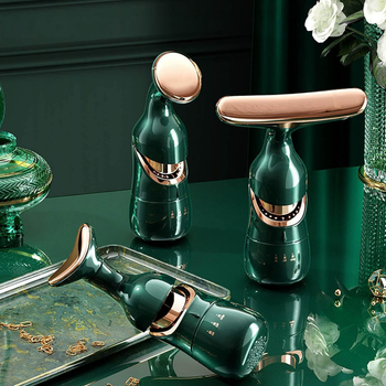 Masażer soniczny 3w1 do twarzy, szyi i oczu – liftingujący, wibracyjny, ujędrniający, 10 000 drgań/min