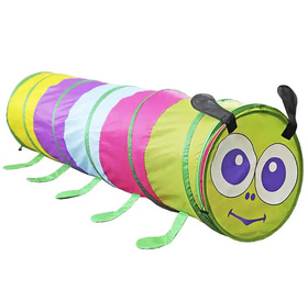 Rozkładany tunel dla dzieci – bezpieczna i kreatywna zabawa, POP-UP gąsienica 180cm 