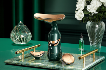 Masażer soniczny 3w1 do twarzy, szyi i oczu – liftingujący, wibracyjny, ujędrniający, 10 000 drgań/min