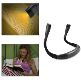 LAMPKA LED do czytania książek na kark regulowana 62cm czarna DA244