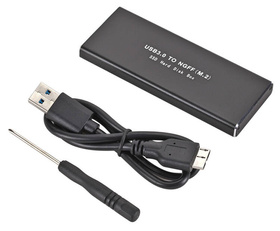 ADAPTER Dysku SSD ze złączem M.2 NGFF Plug&Play czarny AK96 