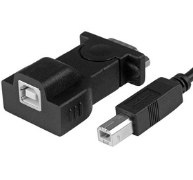 Adapter z USB do RS232 Przejściówka 60cm czarna AK50 