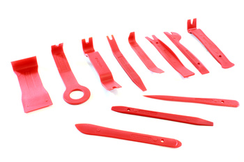 ŚCIĄGACZE TAPICERKI ZESTAW NARZĘDZI do demontażu czerwone AG559B