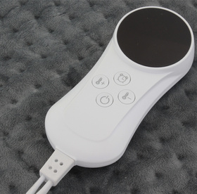 Elektryczna PODUSZKA z funkcją grzania pilot 30x40cm szara