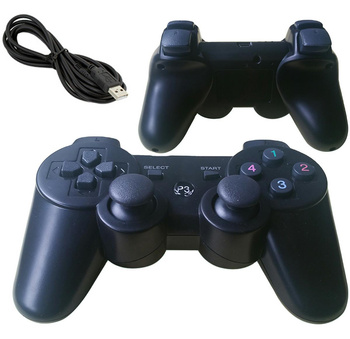 Kontroler do PS3 – zamiennik DualShock 3 z podwójnymi wibracjami i ergonomicznym kształtem czarny 