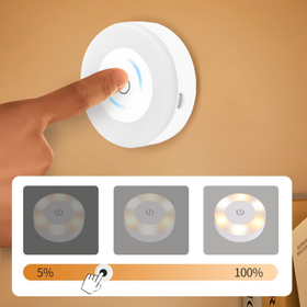 Bezprzewodowa lampka nocna LED z czujnikiem ruchu i zmierzchu, USB, magnetyczna