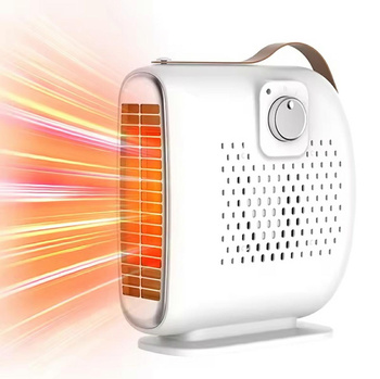Kompaktowy wentylator przenośny z regulacją siły nawiewu – 500W, 2 stopnie biały DA313 