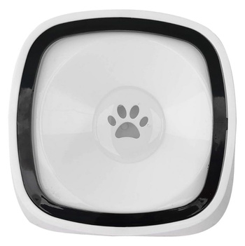 Pojemna Miska dla Kota – Zapobiega Rozlewaniu, Łatwe Czyszczenie, Estetyczny Wygląd, 1L biała AG926