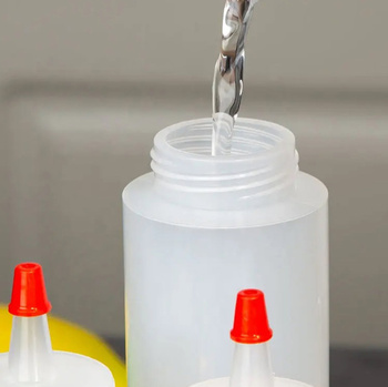 BUTELKI do DEKORACJI Tortów Ciast Zestaw 2 Pojemników białe