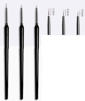 DA412 SET OF THIN GRUSHES FOR NAIL 3PC