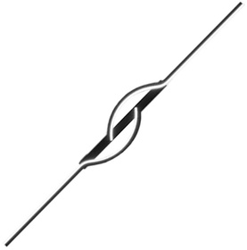 Ozdobny KINKIET LED natynkowy 60cm 10W zimna biel czarny ZD143