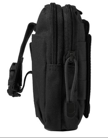 Wodoodporna nerka biodrówka na pasek – etui na telefon i drobiazgi czarna