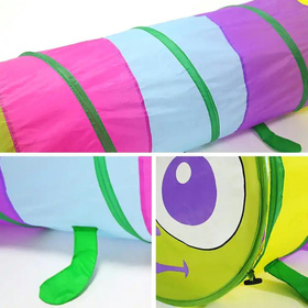 Rozkładany tunel dla dzieci – bezpieczna i kreatywna zabawa, POP-UP gąsienica 175cm