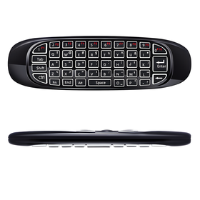 Bezprzewodowy pilot Air Mouse z klawiaturą QWERTY – Smart TV, PC, Android, 2.4 GHz