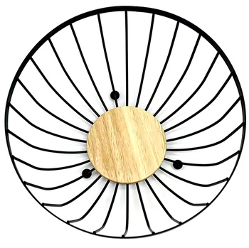 Metalowy koszyk na owoce czarny 25 cm – elegancka misa na nóżkach, nowoczesna dekoracja kuchni