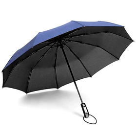 Automatyczny Parasol Składana Parasolka 10 ramion niebieska BQ13H