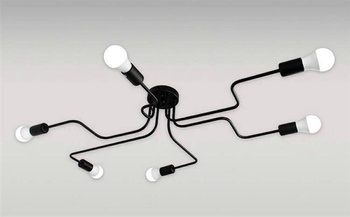 ŻYRANDOL Lampa Wisząca 6 Punktów Świetlnych E27 60W biały ZD74K