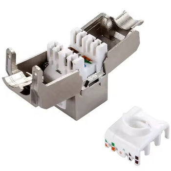 MODUŁ Keystone RJ45 beznarzędziowy do punktów krosowych ekranowych STP RJ10 