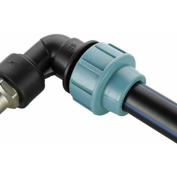 Zawór czerpalny do mauzera IBC 1000L S60x6 – kran 3/4" na sztywnej rurze PVC, szybkozłącze ogrodowe