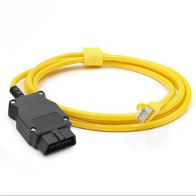 Kabel diagnostyczny BMW ENET OBD – kodowanie, programowanie, E-SYS, ISTA, INPA żółty