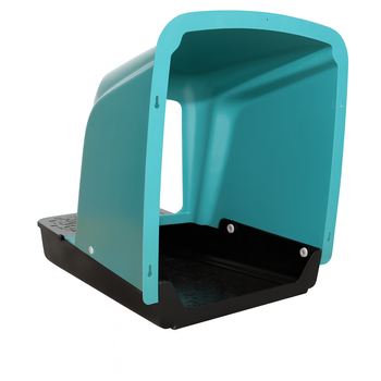 Gniazdo lęgowe dla kur niosek z pochyleniem – budka do znoszenia jaj, czyste jajka, automatyczny zsuw