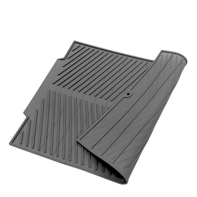 Elastyczny ociekacz do naczyń z PVC – zwijany, antypoślizgowy, szary 43×33,5 cm