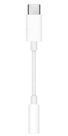 ADAPTER Audio minijack 3,5mm Stereo USB-C 11cm biały AK291A 
