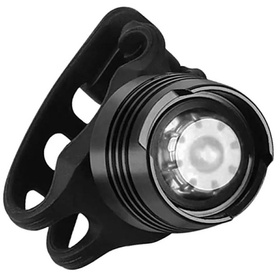 Zestaw LAMPEK Rowerowych LED Przednia Tylna Rotacja 360 czarne ZD114