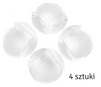 ZABEZPIECZENIA Narożników kulki ochraniacze przezroczyste 4sztuki AG441